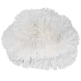 Łańcuch Choinkowy Biały Gęsty z Metalizowanej Folii GC 10cm 3m Goliat