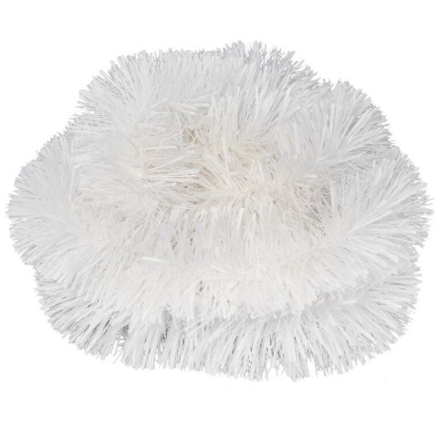 Łańcuch Choinkowy Biały Gęsty z Metalizowanej Folii GC 10cm 3m Goliat