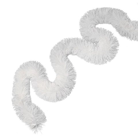 Łańcuch Choinkowy Biały Gęsty z Metalizowanej Folii GC 10cm 3m Goliat