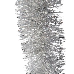 Łańcuch choinkowy fluorestencyjny srebrny fi 15 cm x 3 m