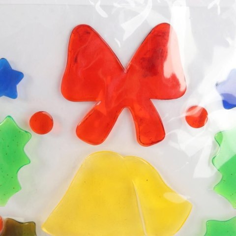 NAKLEJKI ŻELOWE SAMOPRZYLEPNE NA OKNO Z DZWONKAMI 20 CM