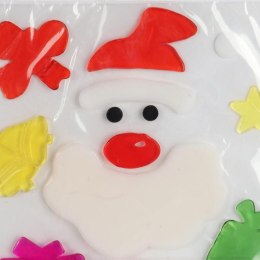 NAKLEJKI ŻELOWE SAMOPRZYLEPNE NA OKNO Z MIKOŁAJEM 20 CM II