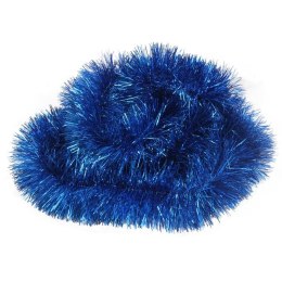 Niebieski łańcuch choinkowy Goliat z folii metalizowanej, gęstość 10 cm, długość 3 m