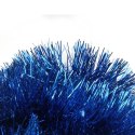 Niebieski łańcuch choinkowy Goliat z folii metalizowanej, gęstość 10 cm, długość 3 m