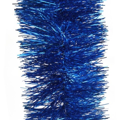 Niebieski łańcuch choinkowy Goliat z folii metalizowanej, gęstość 10 cm, długość 3 m