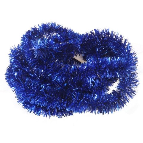 Niebieski łańcuch choinkowy z folii metalizowanej - 3 cm x 2 m, Produkt Polski GOLIAT