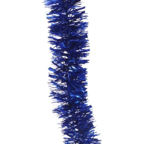 Niebieski łańcuch choinkowy z folii metalizowanej - 3 cm x 2 m, Produkt Polski GOLIAT