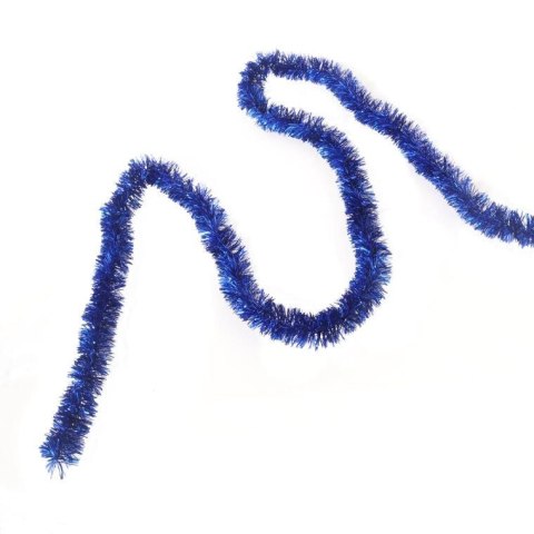 Niebieski łańcuch choinkowy z folii metalizowanej - 3 cm x 2 m, Produkt Polski GOLIAT