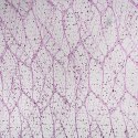 ORGANZA FIOLETOWA Z NADRUKIEM BROKATOWYM 0,50 x 10 m