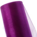 Organza Dekoracyjna Fioletowa, Szerokość 12 cm, Długość 9m