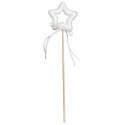 Ozdoba bożonarodzeniowa GWIAZDA NA PIKU 26 cm BIAŁA