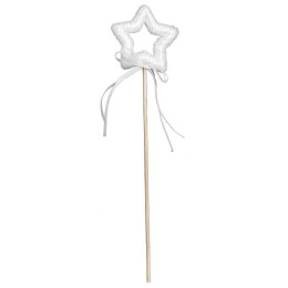 Ozdoba bożonarodzeniowa GWIAZDA NA PIKU 26 cm BIAŁA