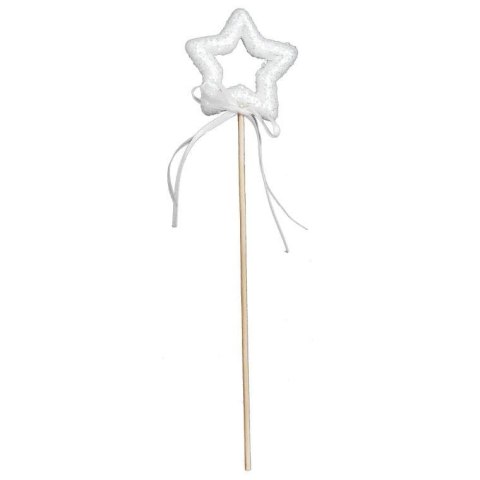Ozdoba bożonarodzeniowa GWIAZDA NA PIKU 26 cm BIAŁA