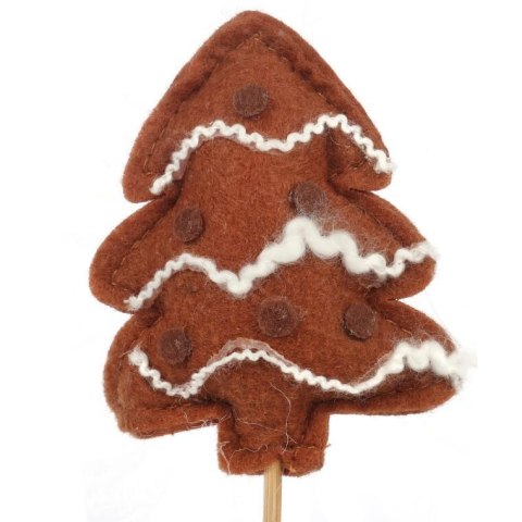 Pik CHOINKA PIERNIKOWA filcowa w kolorze brązowym
