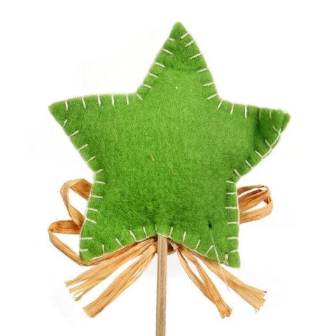 Pik GWIAZDA filcowa w kolorze zielonym