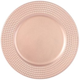 Podtalerz Dekoracyjny Kwadraciki Różowy 33cm - Akcesorium na Przyjęcia i Święta