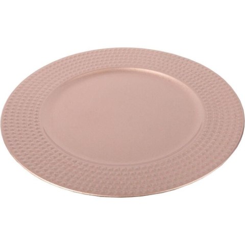Podtalerz Dekoracyjny Kwadraciki Różowy 33cm - Akcesorium na Przyjęcia i Święta