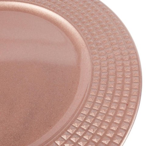 Podtalerz Dekoracyjny Kwadraciki Różowy 33cm - Akcesorium na Przyjęcia i Święta