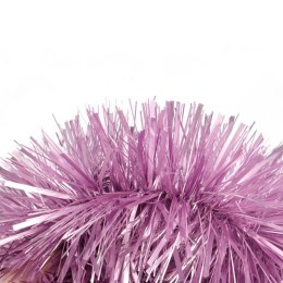 Różowy Gęsty Łańcuch Choinkowy Goliat 10cm x 3m z Folii Metalizowanej