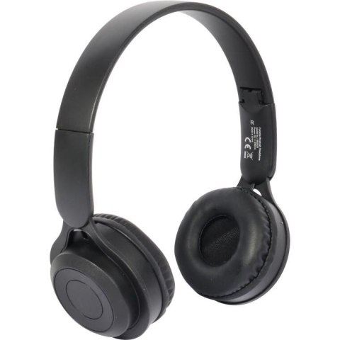 SŁUCHAWKI BEZPRZEWODOWE SKŁADANE NAUSZNE KOLOR CZARNY