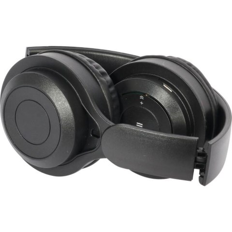 SŁUCHAWKI BEZPRZEWODOWE SKŁADANE NAUSZNE KOLOR CZARNY