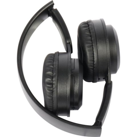 SŁUCHAWKI BEZPRZEWODOWE SKŁADANE NAUSZNE KOLOR CZARNY