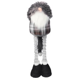 Skrzat Bożonarodzeniowy na Teleskopach, Czarny, 90 cm z Długą Czapą