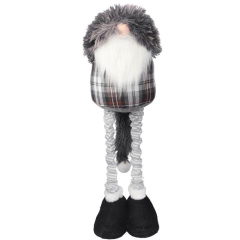 Skrzat Bożonarodzeniowy na Teleskopach, Czarny, 90 cm z Długą Czapą