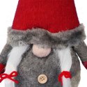 Skrzat Bożonarodzeniowy z Zwisającymi Nogami 38/55 cm - Dekoracja Świąteczna Czerwona