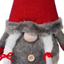 Skrzat Bożonarodzeniowy z Zwisającymi Nogami 38/55 cm - Dekoracja Świąteczna Czerwona