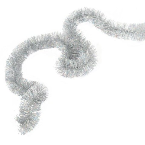 Srebrny Łańcuch Choinkowy Fluorescencyjny fi 7 cm 2m od GOLIAT PIŁA POLSKA