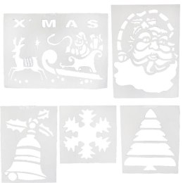 Szablon na okno papierowy duży 5 obrazów