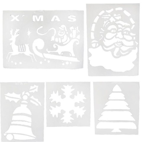 Szablon na okno papierowy duży 5 obrazów