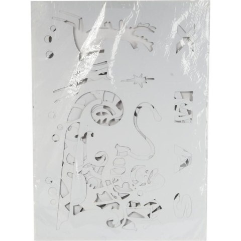 Szablon na okno papierowy duży 5 obrazów