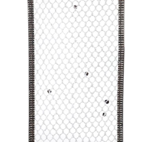 Wstążka dekoracyjna 10 m na szpuli srebrna