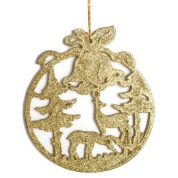 ZAWIESZKA DEKORACYJNA BROKATOWA 10 CM ZŁOTA