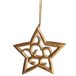 ZAWIESZKA DEKORACYJNA GWIAZDA AŻUROWA 10 CM