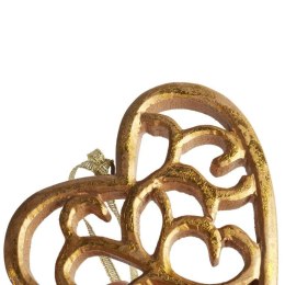 ZAWIESZKA DEKORACYJNA SERCE AŻUROWE 10 CM