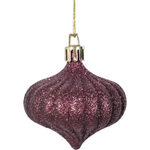 Zestaw 50 Luksusowych Bombek Plastikowych w Kolorze Brązowym różnej wielkości.