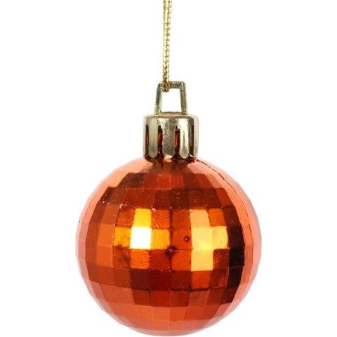 Zestaw 50 Luksusowych Bombek Plastikowych w Kolorze Brązowym różnej wielkości.