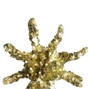 Złota Gwiazda-Brokatowa Zawieszka na Choinkę 7cm