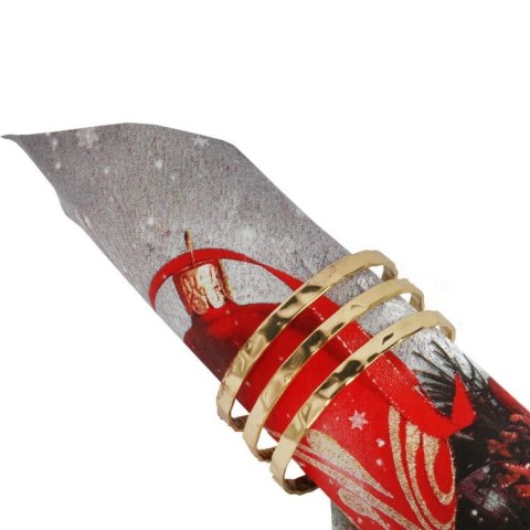 Złote Obrączki Dekoracyjne na Serwetki - Elegancka Aranżacja Stołu Nr 2