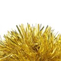 Złoty łańcuch choinkowy Goliat, folia metalizowana, gęsta struktura, 10cm x 3m