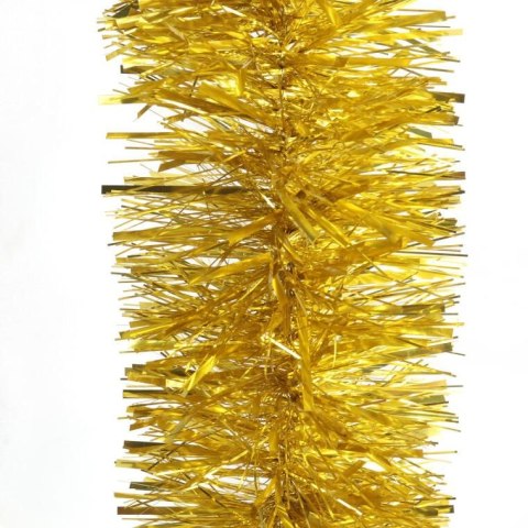 Złoty łańcuch choinkowy Goliat, folia metalizowana, gęsta struktura, 10cm x 3m
