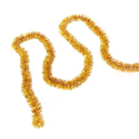 Złoty łańcuch choinkowy z metalizowanej folii 3 cm x 2 m - GOLIAT PRODUKT POLSKI