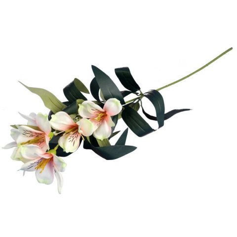 AZALIA GAŁĄZKA 7 KWIATÓW KOLOR KREMOWO RÓŻOWY