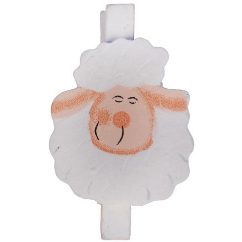 BARANKI KLAMERKI DREWNIANE 4SZT 7.5 CM WIELKANOC WIOSNA