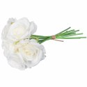 BUKIET 7 RÓŻ 37 CM KOLOR BIAŁY