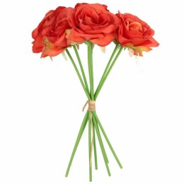 BUKIET 7 RÓŻ 37 CM KOLOR POMARAŃCZOWY