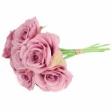 BUKIET 7 RÓŻ 37 CM KOLOR RÓŻOWY